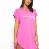 Langes Pyjamashirt Mit Print - Pink 1 Langes Pyjamashirt Mit Print - Pink -Sassyclassy SassyClassy langes pyjamashirt mit print pink S3209NN6481 3