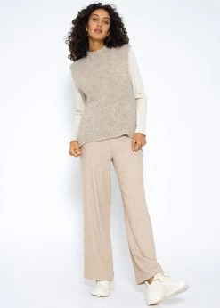 Lässiger Strick Pullunder - Beige -Sassyclassy SassyClassy lassiger strick pullunder beige S3209P6393 3