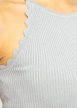 Lurex Stricktop - Silber -Sassyclassy SassyClassy lurex stricktop silber S3210T6564 4