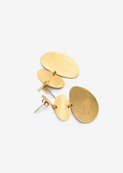 Mehrstufige Ohrstecker Mit Plättchen - Gold -Sassyclassy SassyClassy mehrstufige ohrstecker mit plattchen gold S4202OB9024 2