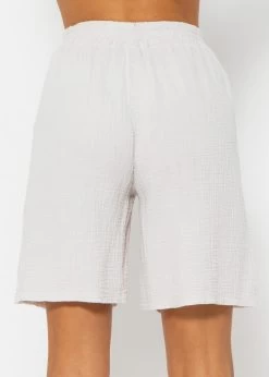 Musselin Bermuda-Shorts, Hellbeige -Sassyclassy SassyClassy musselin bermuda shorts hellbeige S2206B4846 8