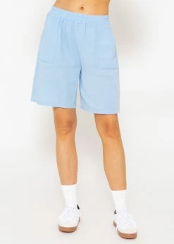 Musselin Bermuda-Shorts, Hellblau -Sassyclassy SassyClassy musselin bermuda shorts hellblau S3207S6103 2