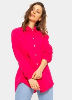 Musselin Bluse Im Regular Fit - Himbeerrot 16 Musselin Bluse Im Regular Fit - Himbeerrot -Sassyclassy SassyClassy musselin bluse im regular fit himbeerrot S3204B5873 7