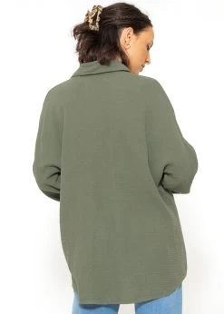 Musselin Bluse Im Regular Fit - Khaki 18 Musselin Bluse Im Regular Fit - Khaki -Sassyclassy SassyClassy musselin bluse im regular fit khaki S3207B6068