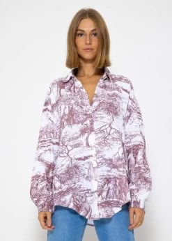Musselin Bluse Mit Print, Weinrot 13 Musselin Bluse Mit Print, Weinrot -Sassyclassy SassyClassy musselin bluse mit print weinrot weiss S3203B5705 1UYuaphjacyXPS