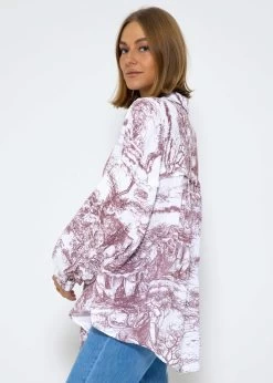 Musselin Bluse Mit Print, Weinrot 17 Musselin Bluse Mit Print, Weinrot -Sassyclassy SassyClassy musselin bluse mit print weinrot weiss S3203B5705 3EvEyNTaItSNzv