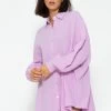Musselin Bluse Oversize, Flieder 2 Musselin Bluse Oversize, Flieder -Sassyclassy SassyClassy musselin bluse oversize flieder S1204B3942 1