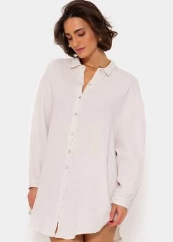 Musselin Bluse Oversize, Hellbeige 17 Musselin Bluse Oversize, Hellbeige -Sassyclassy SassyClassy musselin bluse oversize hellbeige S0209B3421 4