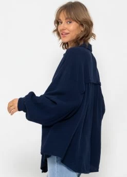 Musselin Bluse Oversize, Kurz, Dunkelblau 15 Musselin Bluse Oversize, Kurz, Dunkelblau -Sassyclassy SassyClassy musselin bluse oversize kurz dunkelblau S2201B4508 4xKjJ79p53oBVY