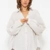 Musselin Bluse Oversize, Kurz, Hellbeige 1 Musselin Bluse Oversize, Kurz, Hellbeige -Sassyclassy SassyClassy musselin bluse oversize kurz hellbeige S1203B3836 4