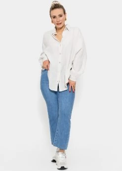 Musselin Bluse Oversize, Kurz, Hellbeige 19 Musselin Bluse Oversize, Kurz, Hellbeige -Sassyclassy SassyClassy musselin bluse oversize kurz hellbeige S1203B3836 9