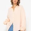 Musselin Bluse Oversize, Kurz, Pastellapricot 1 Musselin Bluse Oversize, Kurz, Pastellapricot -Sassyclassy SassyClassy musselin bluse oversize kurz pastellapricot S3204B5854 2