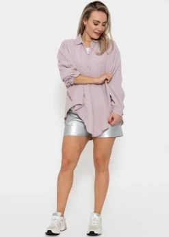 Musselin Bluse Oversize, Kurz, Puderrosa -Sassyclassy SassyClassy musselin bluse oversize kurz puderrosa S2205B4791Rli2gYL4RzSDr