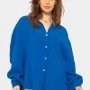 Musselin Bluse Oversize, Kurz, Royalblau -Sassyclassy SassyClassy musselin bluse oversize kurz royalblau S1209B4230 1