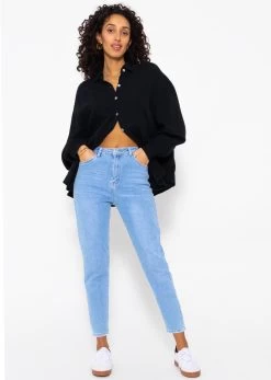 Musselin Bluse Oversize, Kurz, Schwarz -Sassyclassy SassyClassy musselin bluse oversize kurz schwarz S1203B3838 2rFF8UrRGdtowp