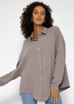 Musselin Bluse Oversize, Kurz, Taupe 14 Musselin Bluse Oversize, Kurz, Taupe -Sassyclassy SassyClassy musselin bluse oversize kurz taupe S1204B3894 2tKM8Zcq3b5HWeeU3TpePztHhLe