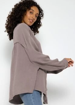 Musselin Bluse Oversize, Kurz, Taupe 20 Musselin Bluse Oversize, Kurz, Taupe -Sassyclassy SassyClassy musselin bluse oversize kurz taupe S1204B3894 4gYDXBafonjQZPdFYJNX4Emxg11