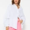 Musselin Bluse Oversize, Kurz, Weiß 2 Musselin Bluse Oversize, Kurz, Weiß -Sassyclassy SassyClassy musselin bluse oversize kurz weiss S1203B3835 2 copy