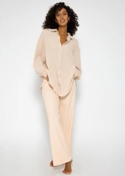 Musselin Bluse Oversize, Kurz, Beige 14 Musselin Bluse Oversize, Kurz, Beige -Sassyclassy SassyClassy musselin bluse oversize kurz beige S3206B5994 1