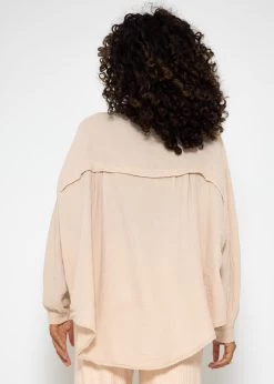 Musselin Bluse Oversize, Kurz, Beige 18 Musselin Bluse Oversize, Kurz, Beige -Sassyclassy SassyClassy musselin bluse oversize kurz beige S3206B5994 4