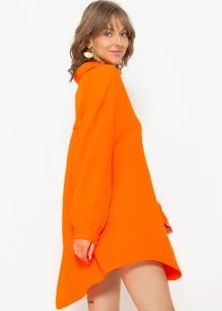 Musselin Bluse Oversize, Orange -Sassyclassy SassyClassy musselin bluse oversize orange S1209B4228 5