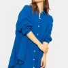 Musselin Bluse Oversize, Royalblau -Sassyclassy SassyClassy musselin bluse oversize royalblau S1209B4281 1 1