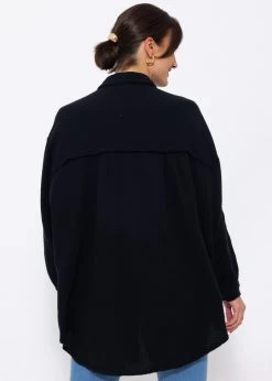 Musselin Bluse Oversize, Schwarz -Sassyclassy SassyClassy musselin bluse oversize schwarz S0209B3422 2