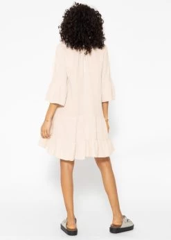 Musselin Kleid, Hellbeige -Sassyclassy SassyClassy musselin kleid hellbeige S2206B4795 4