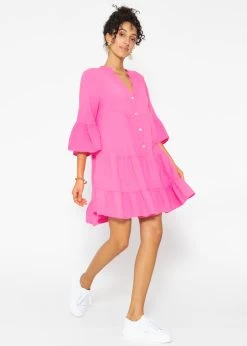 Musselin Kleid, Pink -Sassyclassy SassyClassy musselin kleid pink S3206B5992 1
