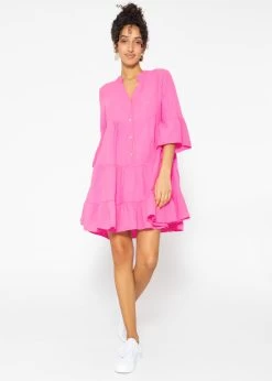 Musselin Kleid, Pink -Sassyclassy SassyClassy musselin kleid pink S3206B5992