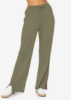 Musselin Pants, Khaki -Sassyclassy SassyClassy musselin pants khaki S2206B4844 3