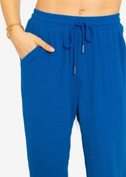 Musselin Pants, Royalblau -Sassyclassy SassyClassy musselin pants royalblau S2209B5048 4BCKGNaCVoGz25