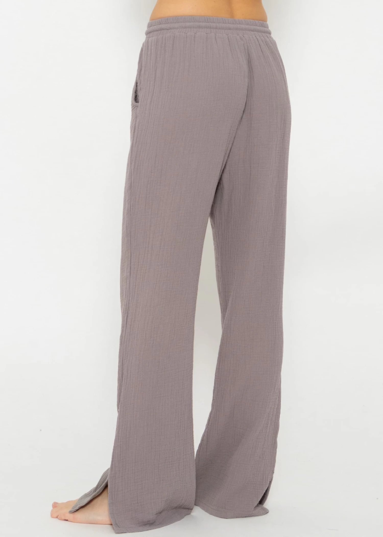 Musselin Pants, Taupe 6 Musselin Pants, Taupe – Bild 4