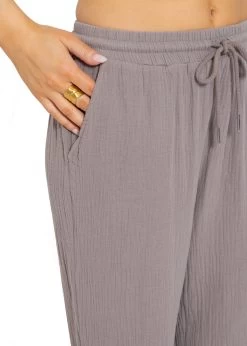 Musselin Pants, Taupe 14 Musselin Pants, Taupe -Sassyclassy SassyClassy musselin pants taupe S2205B4010 5