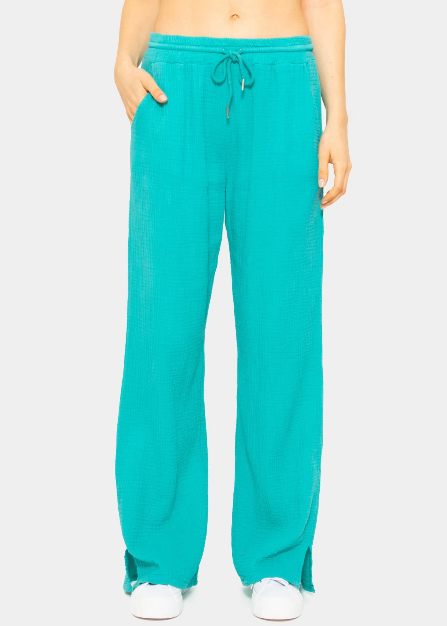 Musselin Pants, Türkis 3 Musselin Pants, Türkis