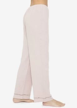Musselin Pyjamahose Mit Spitzenborte - Altrosa -Sassyclassy SassyClassy musselin pyjamahose mit spitzenborte altrosa S3211NH6672