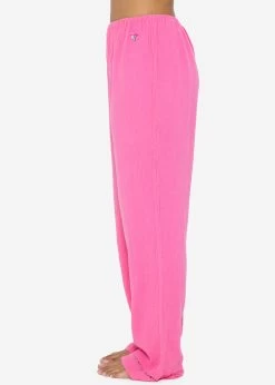 Musselin Pyjamahose Mit Spitzenborte - Pink -Sassyclassy SassyClassy musselin pyjamahose mit spitzenborte pink S3209NH6457 4