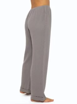 Musselin Pyjamahose Mit Spitzenborte - Taupe -Sassyclassy SassyClassy musselin pyjamahose mit spitzenborte taupe S3209NH6456 3