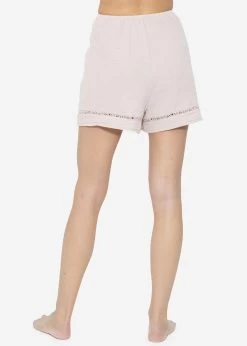 Musselin Pyjamashorts Mit Spitzenborte - Altrosa -Sassyclassy SassyClassy musselin pyjamashorts mit spitzenborte altrosa S3211NS6671 4