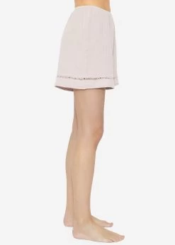 Musselin Pyjamashorts Mit Spitzenborte - Altrosa -Sassyclassy SassyClassy musselin pyjamashorts mit spitzenborte altrosa S3211NS6671 8