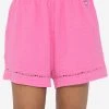 Musselin Pyjamashorts Mit Spitzenborte - Pink -Sassyclassy SassyClassy musselin pyjamashorts mit spitzenborte pink S3209NS6453 1