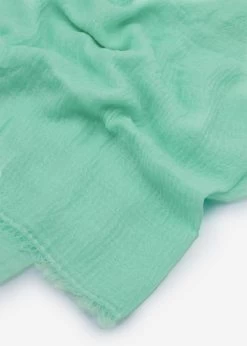 Musselin Schal - Türkis -Sassyclassy SassyClassy musselin schal aquamarin S4202AS9042