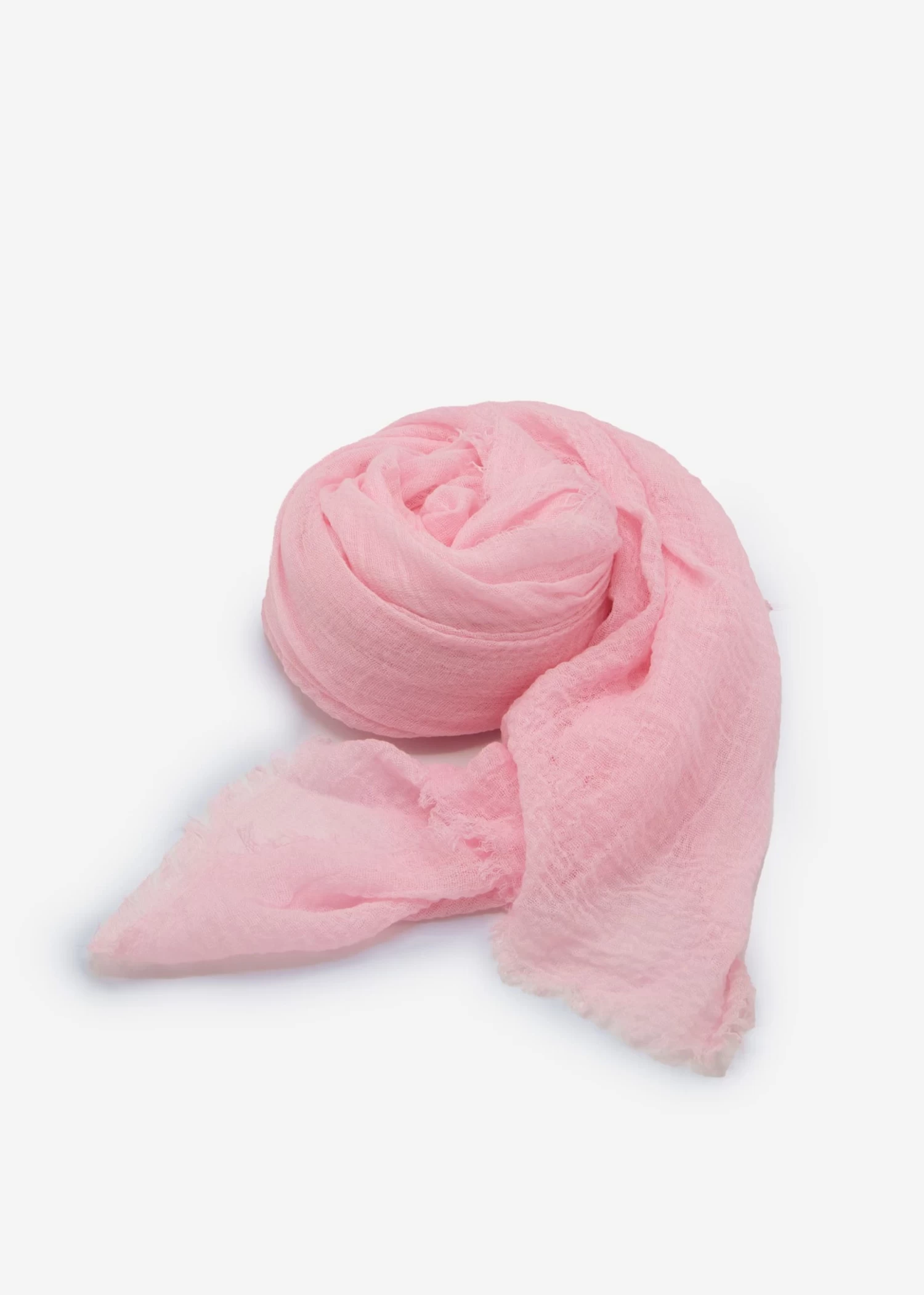 Musselin Schal - Babyrosa 3 Musselin Schal - Babyrosa