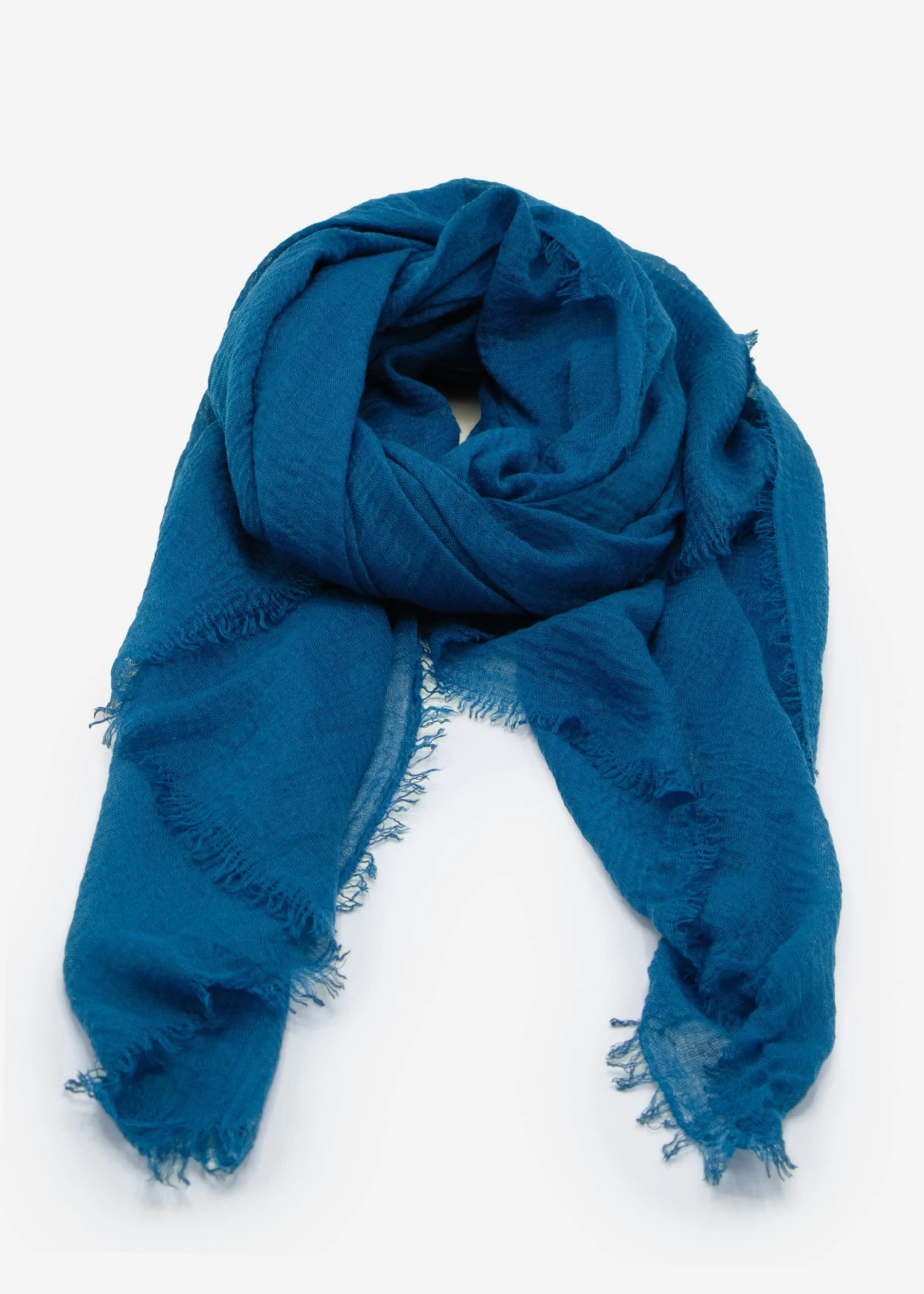 Musselin Schal - Blau 5 Musselin Schal - Blau – Bild 3