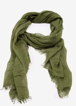 Musselin Schal - Khaki -Sassyclassy SassyClassy musselin schal khaki S3209AS1554 1SubjZzX6YoDYu