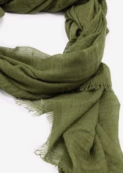 Musselin Schal - Khaki -Sassyclassy SassyClassy musselin schal khaki S3209AS1554 4