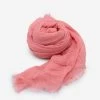 Musselin Schal - Peach 2 Musselin Schal - Peach -Sassyclassy SassyClassy musselin schal koralle S4202AS9039 2