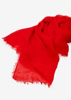 Musselin Schal - Rot -Sassyclassy SassyClassy musselin schal rot S4201AS6667 1