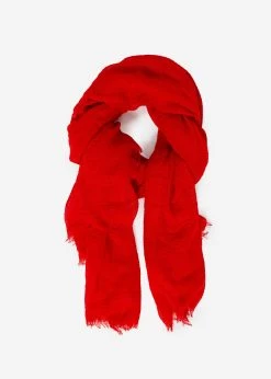 Musselin Schal - Rot -Sassyclassy SassyClassy musselin schal rot S4201AS6667 3