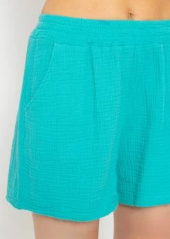Musselin Shorts, Türkis -Sassyclassy SassyClassy musselin shorts turkis S3207B6040 4